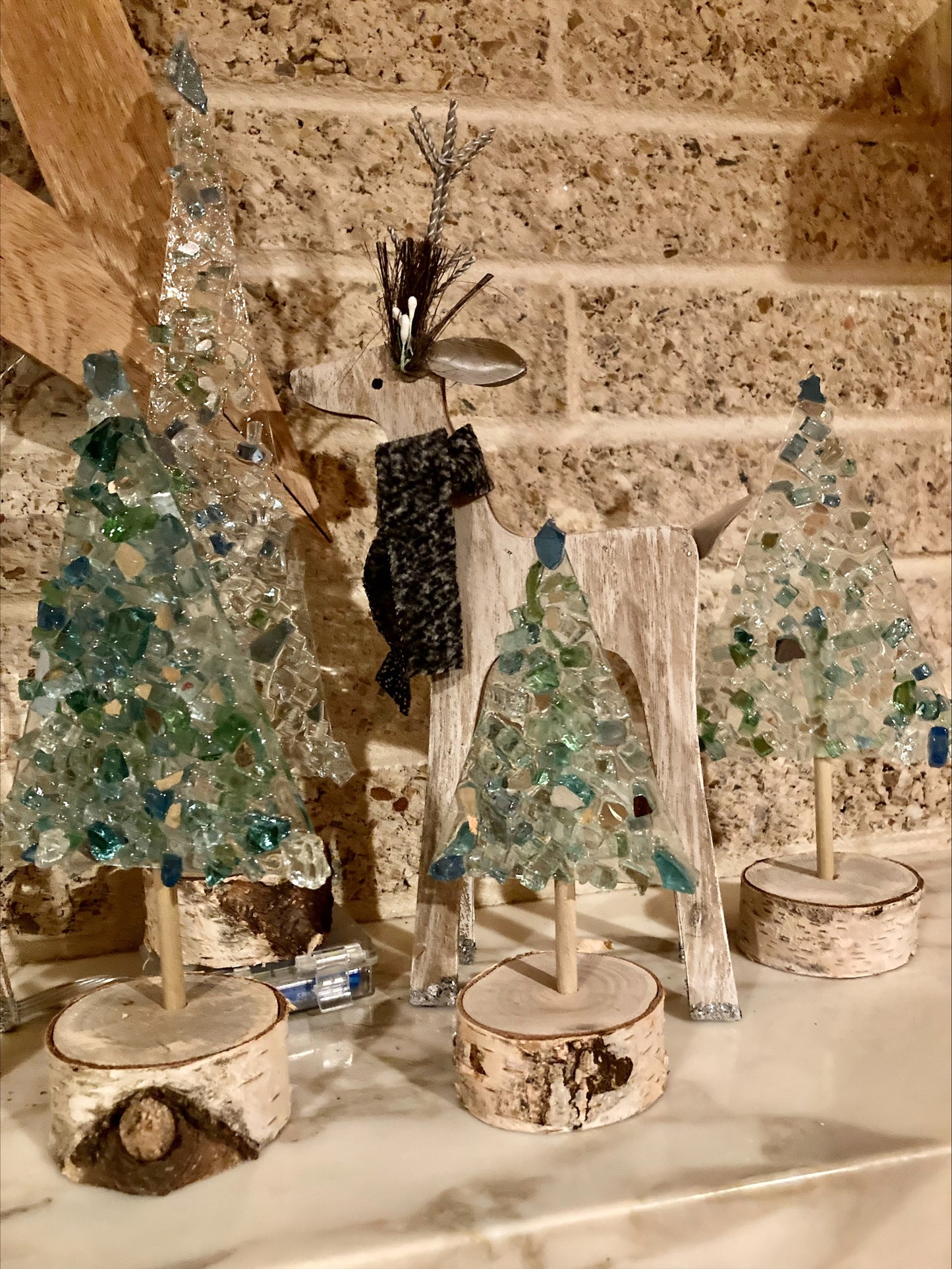 DIY Kit: 3D Christmas Trees with Wooden Base Local Pick Up
